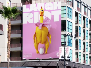 Identity / Off-screen approach for LMAO Comedy Fest