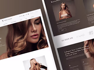 Website Design - Hair Extensions e-commerce