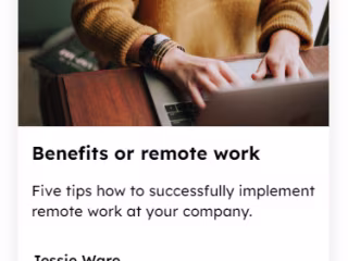 Business mobile website (Embark) 