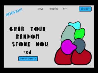 neo brutal nft homepage