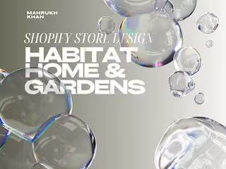 Clean Layout Interactive Design for Habitat Home & Garden