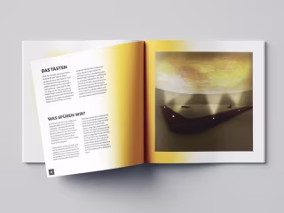 Print & brand design for exposition on human senses.