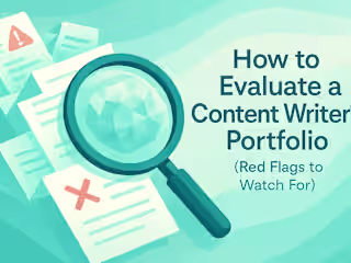 How to Evaluate a Content Writer's Portfolio (Red Flags to Watch For)