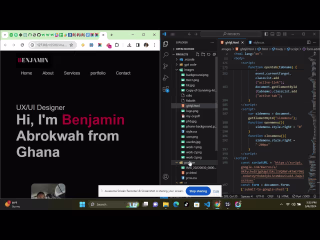 UX/UI Design And Website Development with HTML, CSS and JS