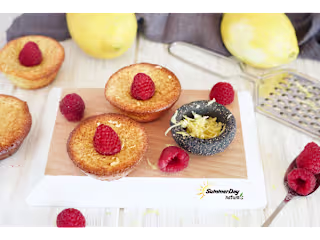Lemon-Raspberry Financiers