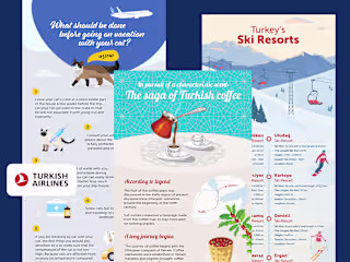 Infographic Designs for the Turkish Airlines Blog
