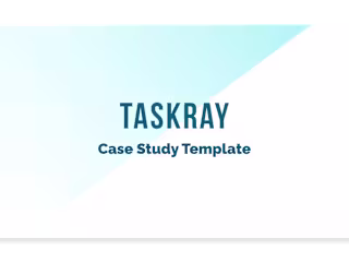 Case Study Deck for Project Management Platform