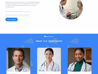 Health care WEBSITE DESIGN