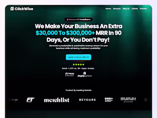 Framer Landing Page For A Performance Marketing Agency
