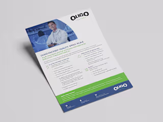 Oligo Factory Capabilities | Flyer Design