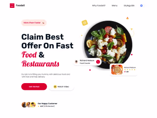 Food Delivery Landing Page