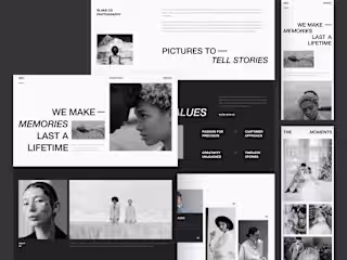 Photography Website Framer & Webflow