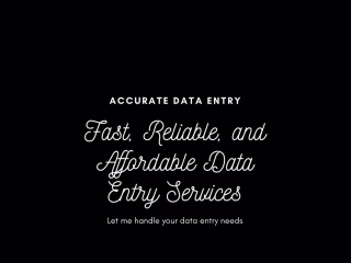 Data Entry Specialist 