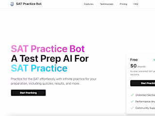 SAT Practice Bot - Full Stack Developer
