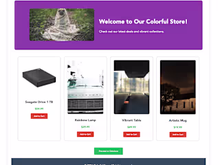 Colorful Store - Vue Project
