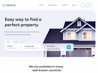 Real Estate Landing Page Design 