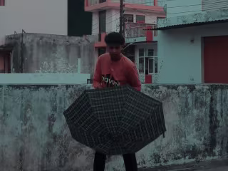 visual effects with umbrella.