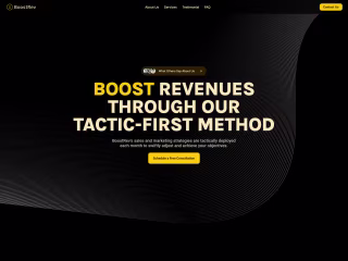 BoostRev - Landing page made in Framer