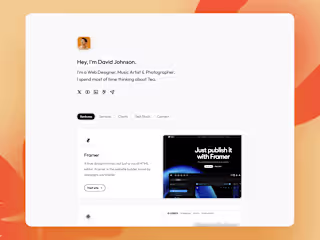 Basics — Minimal Personal Framer Template