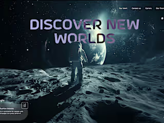 Astro Parallax Landing Page - Design Agency 