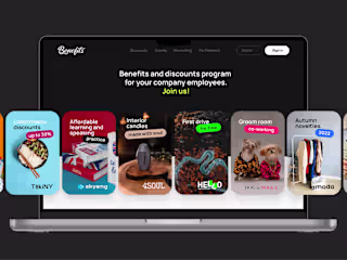 Benefits — discounts, coupons, events and employees.