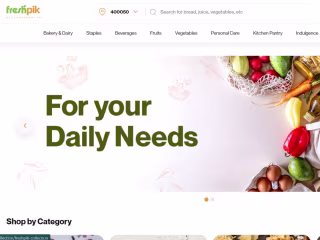Freshpik - e-commerce website development