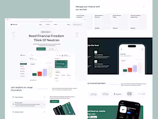 Fintech landing page