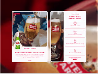 Stella Artois Sell Sheet – A Premium Brand Presentation