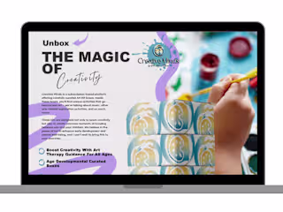 Creative Minds Start-Up Branding, Startup Landing Page