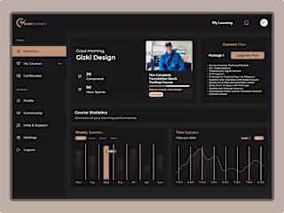 Modern LMS Dashboard for Seamless Learning & Insights