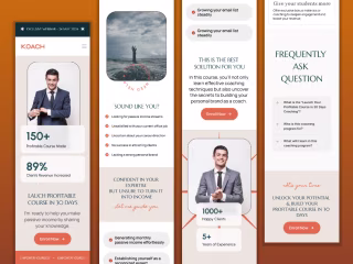 Coaching Responsive Web - Framer Template