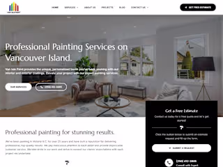 Van Isle Paint | Website Redesign, Custom Theme, Responsiveness