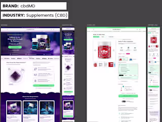 CBDMD Landing & Product Page Design