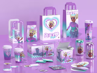 Peace Cafe - Brand Identity & IP Character Design