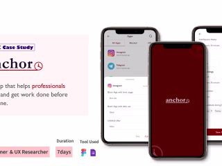 Anchor - An app to fight distractions on Behance