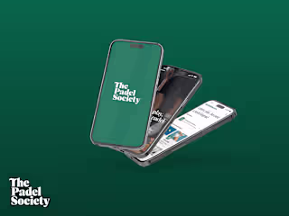 UX & UI design for The Padel Society