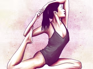 Yoga portrait