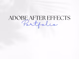 Adobe After Effects Portfolio