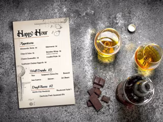 Custom Happy Hour Menu design starting at $25