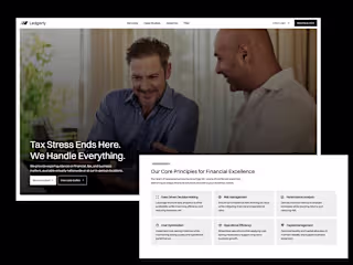 Website Design and Development for Ledgerly