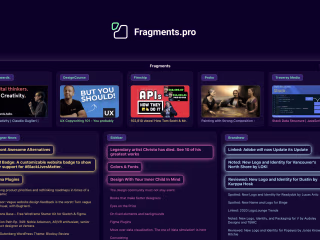 Fragments - Design/Art/Tech News Portal