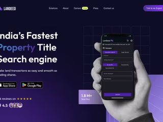 Landeed – Property Title Search Engine Landing Page UI/UX Design