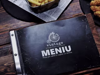 Menu redesign for Vintage Pizza Club