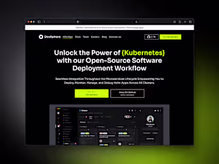 Landing page design for DevSphere :: Behance