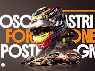 F1 Poster Design | McLaren's Oscar Piastri Chinese GP