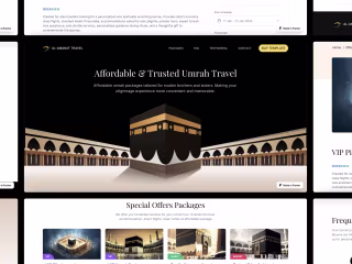 Amanat Umrah Travel Landing Page