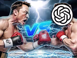 Elon-Musk-vs-Open-AI - Thumbnail Design