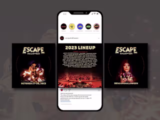 Escape Halloween Social media Campaign 
