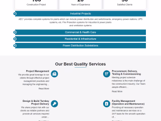Construction Company WordPress website
