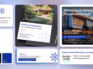 Visual designs for an architectural company